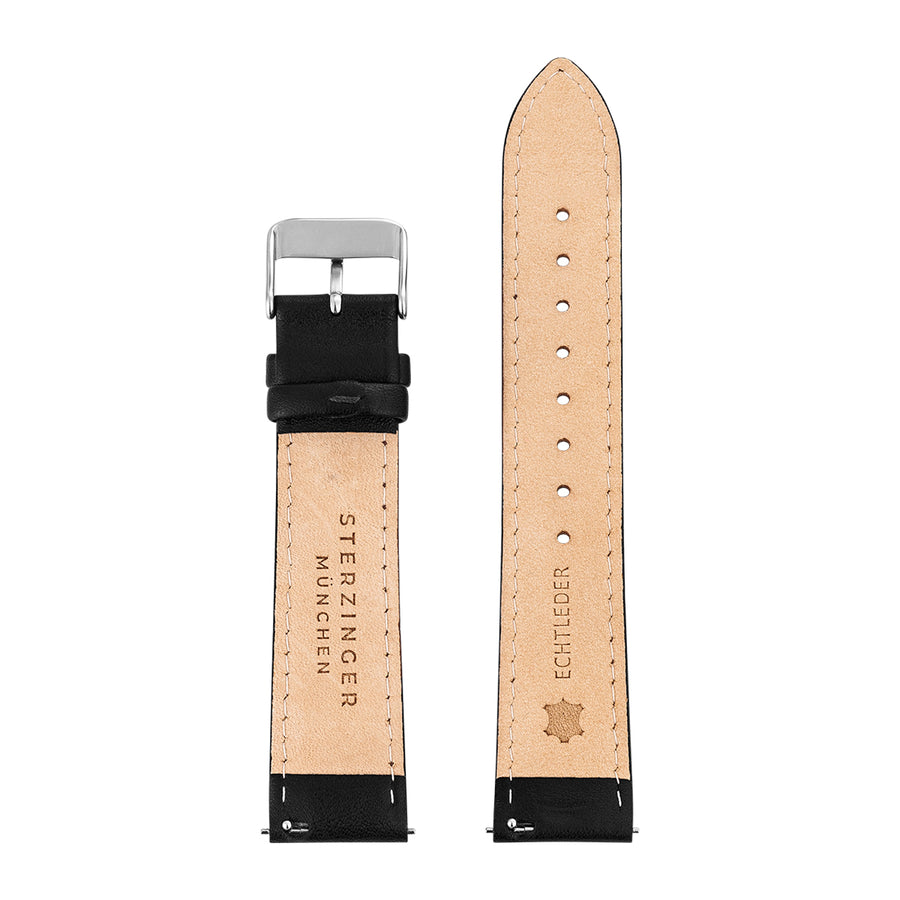 Armband für Herrenuhr Leder schwarz