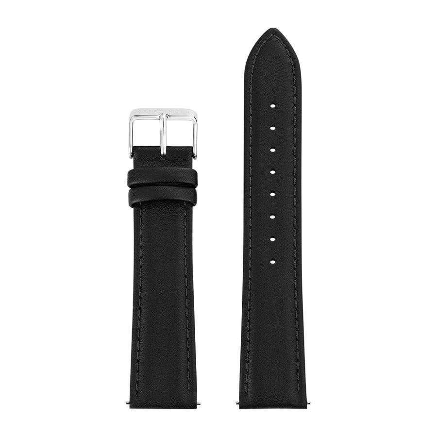 Armband für Herrenuhr Leder schwarz